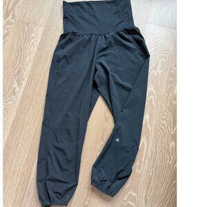 Lululemon High Rise Jogger Gray Elastic Hem